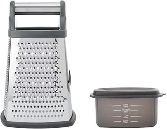 KitchenAid Gourmet Box Grater, Charcoal Gray, 10 Inch - Bloomnest