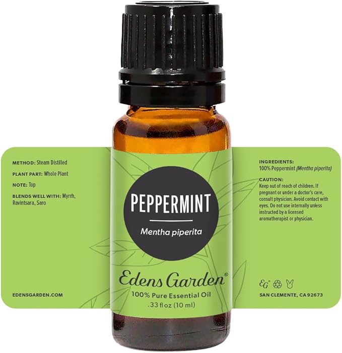 Edens Garden Peppermint Essential Oil- 100% Pure Premium Grade, Undiluted, Natural, Therapeutic, Aromatherapy, The Best for Diffuser, Candle, Laundry, Hair 10 ml (.33 fl oz) - Bloomnest