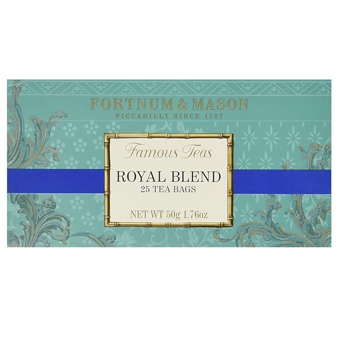 Fortnum and Mason British Tea. Royal Blend 25 Count Tea Bags (1 Pack) USA - Bloomnest