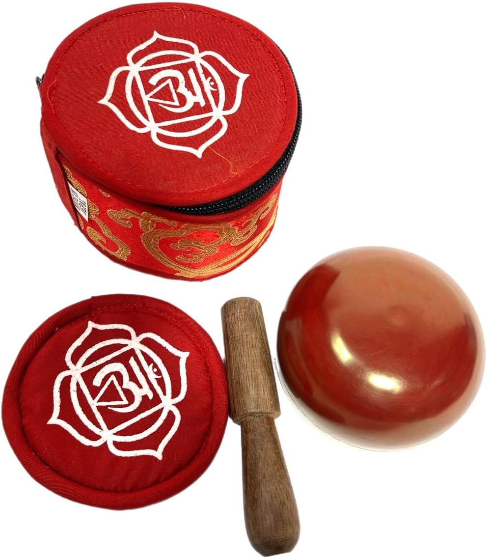3 inches Root Chakras Singing Bowl Meditation Bowls for Relaxation and Healing (Root Chakras, 3 Inch)