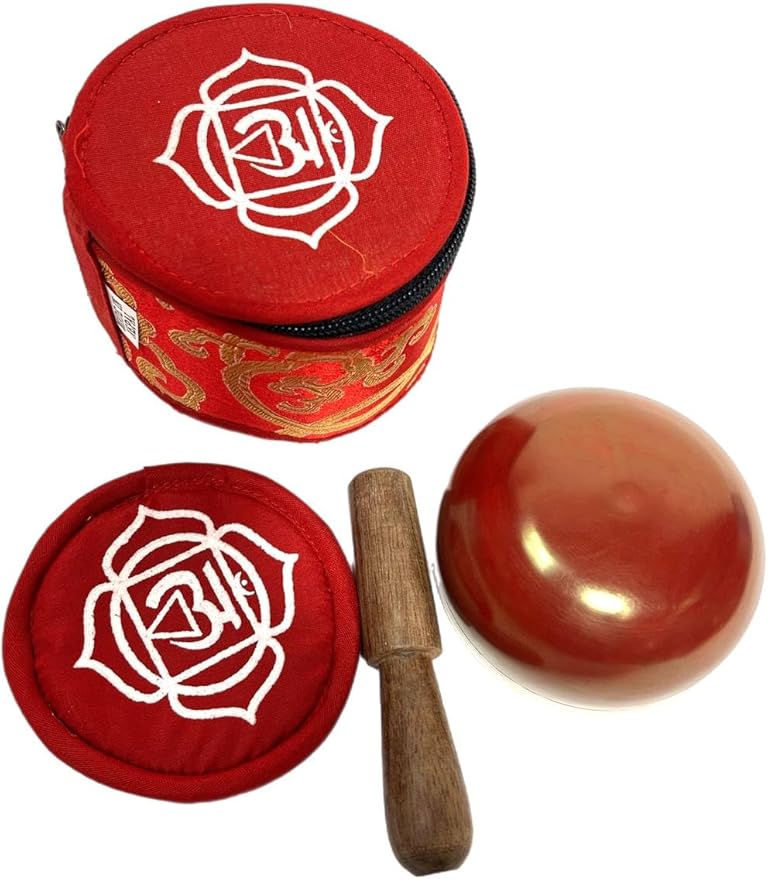 3 inches Root Chakras Singing Bowl Meditation Bowls for Relaxation and Healing (Root Chakras, 3 Inch) - Bloomnest