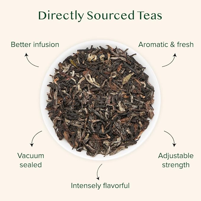 VAHDAM, UNITEA Black Tea Leaves +170 Cups,12oz | Blend Of Darjeeling & Assam Tea | ROBUST & FLAVORY Black Loose Leaf | Unblended Single Origin Tea | Vacuum Sealed Pack - Bloomnest