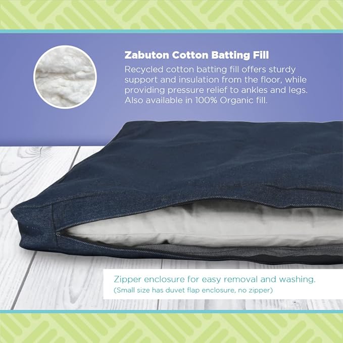 BEAN PRODUCTS MEDITATION CUSHION - Zabuton Meditation Pillows for Sitting on Floor, Yoga Cushion, Cotton Yoga Pillow, Zen Kneeling Prayer Pad- MADE IN USA - Premium 32x26x3, BLACK - Bloomnest