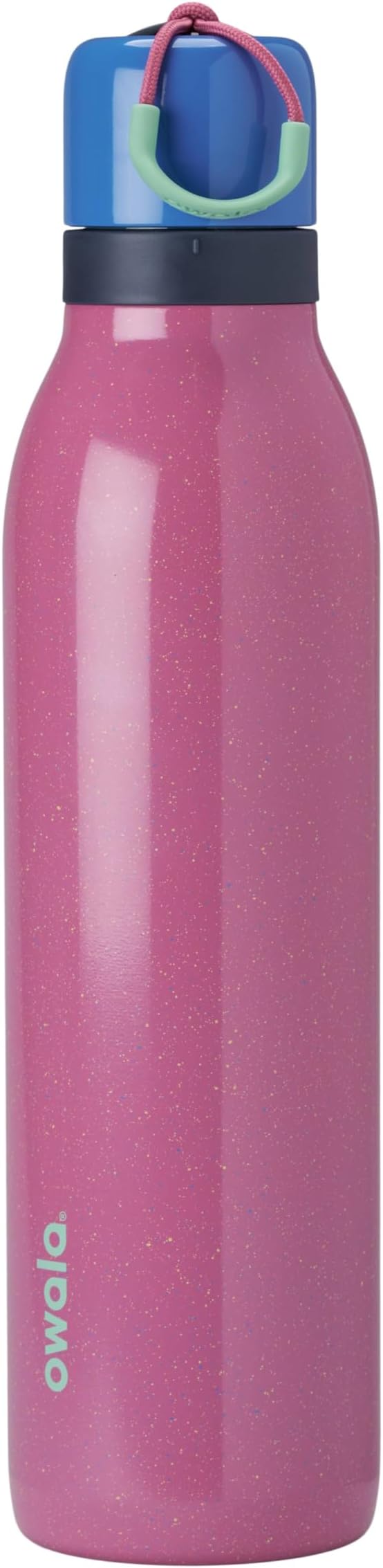 Owala FreeSip Twist Insulated Stainless Steel Water Bottle with Straw for Sports and Travel, BPA-Free, 24-oz, Bubble Gum Owala