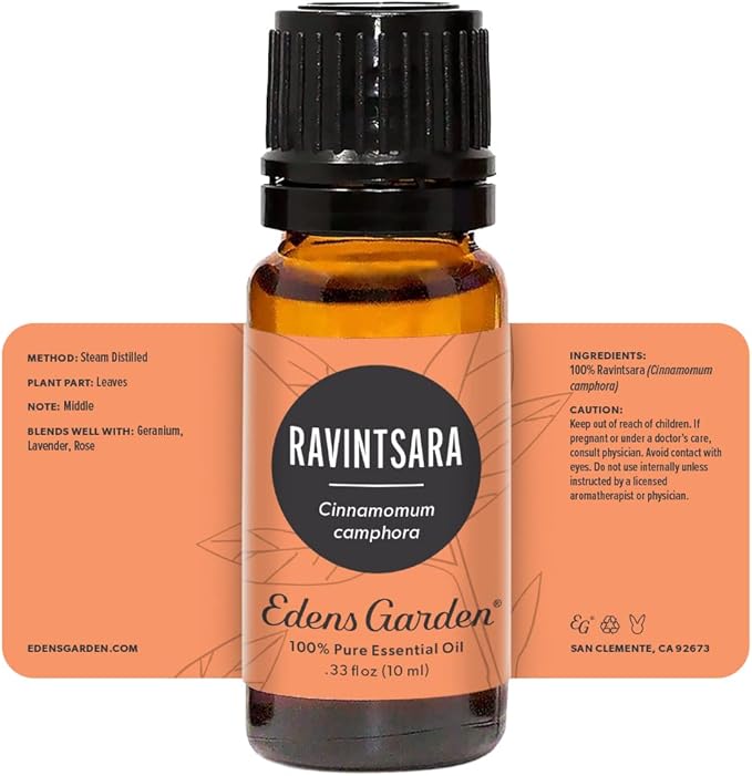 Edens Garden Ravintsara Essential Oil- 100% Pure Premium Grade, Undiluted, Natural, Therapeutic, Aromatherapy, The Best for Diffuser, Candle, Laundry, Humidifiers 10 ml (.33 fl oz) - Bloomnest