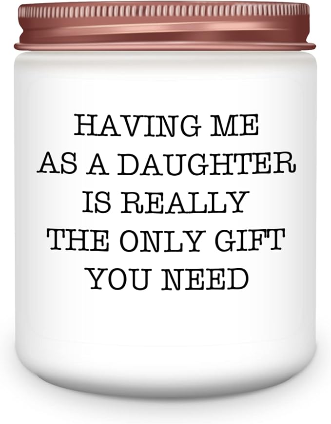 Gifts for Mom Dad from Daughter - Funny Mom Dad Birthday Gift, Mothers Fathers Day Birthday Thanksgiving Christmas Lavender Candles Gifts from Daughter - Bloomnest