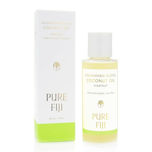 PURE FIJI Travel Size Nourishing Exotic Coconut Oil, Starfruit (3oz/90ml)