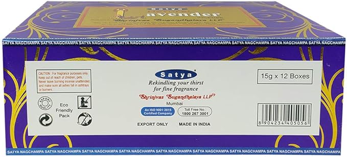 Natural Lavender Incense Sticks and Incense Stick Holder Bundle Insence Insense Satya - Bloomnest
