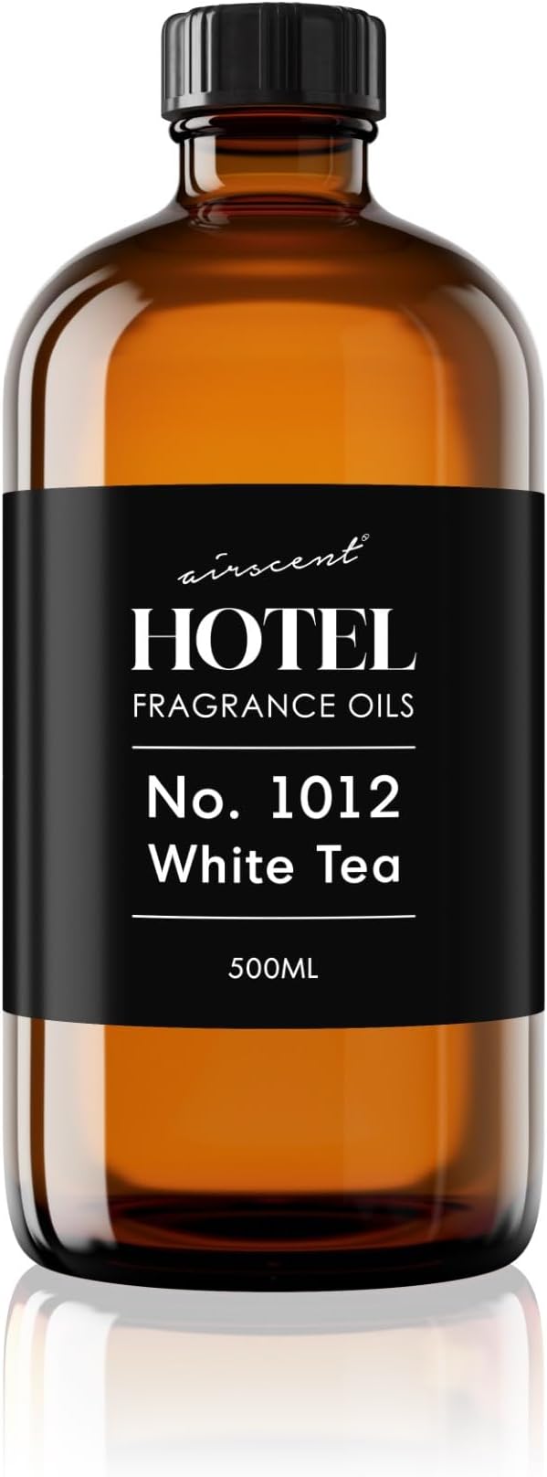 AirScent Hotel Diffuser Oil No. 1012 Inspired by The White Tea Hotel Scent - Premium Fragrance Oil for Ultrasonic and Waterless Diffusers and Crafting - 500 mL, 16.9 fl oz Glass Bottle Airscent