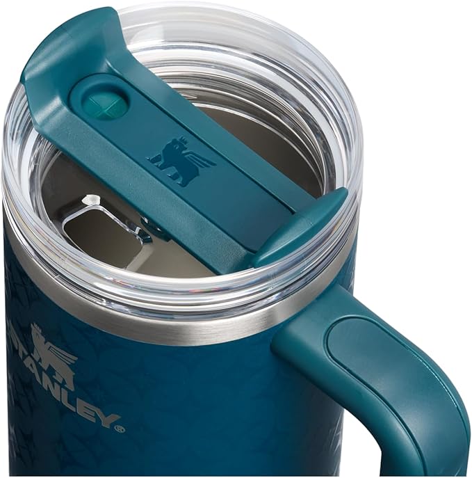 Stanley Quencher H2.0 Tumbler with Handle and Straw 30 oz | Flowstate 3-Position Lid | Cup Holder Compatible for Travel | Insulated Stainless Steel Cup | BPA-Free | Ponderosa Star