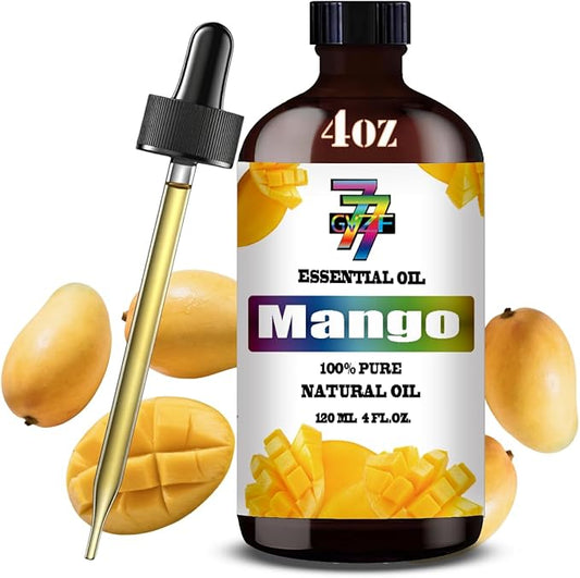 Mango Essential Oil (4 oz/120 ml) — Mango Oils for Aromatherapy, diffusers, humidifiers, Home fragrances, DIY Skincare, soap Making, DIY Candle, Relaxation, Yoga, and Meditation - Bloomnest