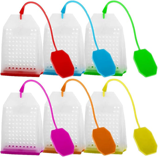 6 Pack Silicone Tea Infuser, FineGood Tea Bags Tea Infuser for Loose Tea Reusable Tea Filter Strainer - Bloomnest