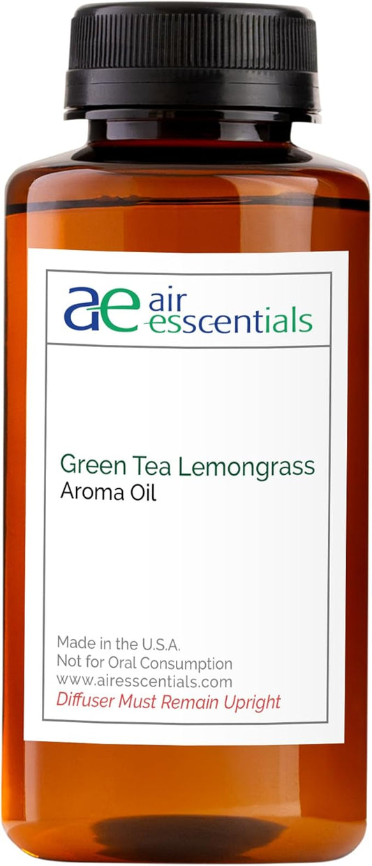 Green Tea & Lemongrass Aroma Oil, Essential Oils Blend for Diffusers and Scent Machines, Citrus, Floral & Green Notes, Aromatherapy, Cold Air Diffuser Compatible, 300 mL - Bloomnest