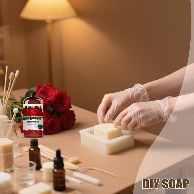 Rose Essential Oil, Rose Oil 16 Fl Oz 480ML for Diffuser Humidifier Yoga Cleaning DIY Candle Soap Making Essential Oils - Bloomnest