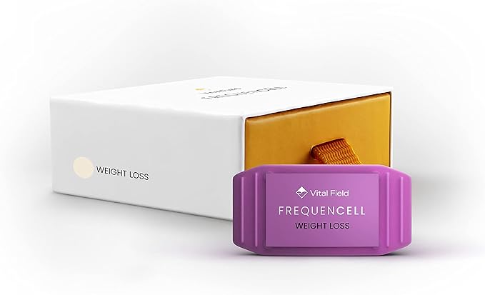 Weight Loss FrequenCell • Wearable Frequency Therapy for Everyday Health • Stimulates Metabolism • Increase Self-Love • Fuel Your Body Correctly • 100% Natural, Zero Side Effects VitalField
