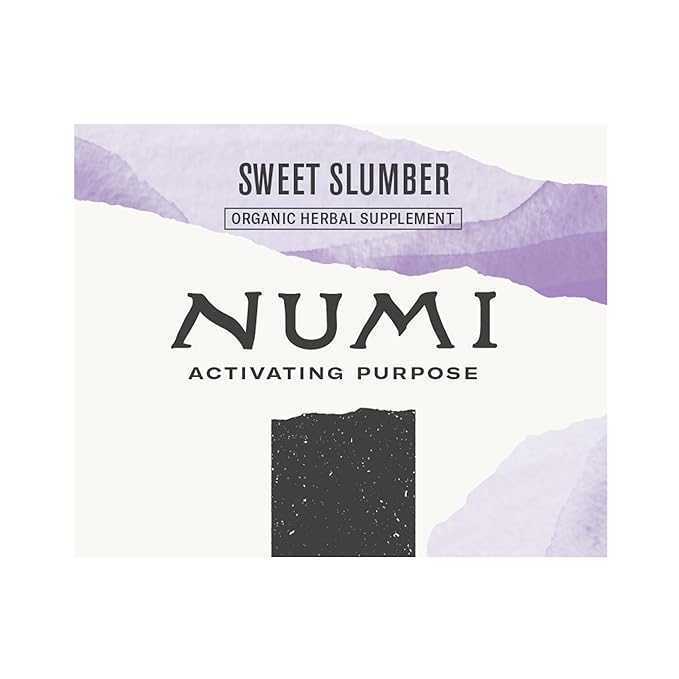 Numi Organic Tea Sweet Slumber with Chamomile, Valerian Root & Lavender, 16 Count Box of Tea Bags (Pack of 3) Herbal Teasan (Packaging May Vary) - Bloomnest
