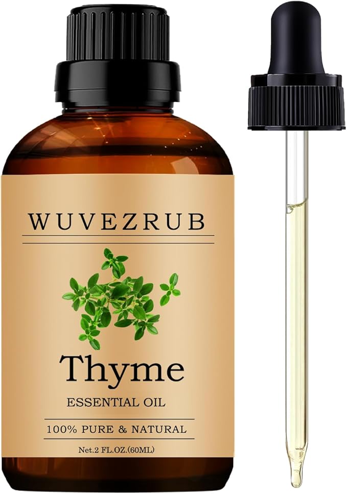 Thyme Essential Oil - 60ML Pure and Natural for Aromatherapy Diffuser - 2 Fl Oz - Bloomnest