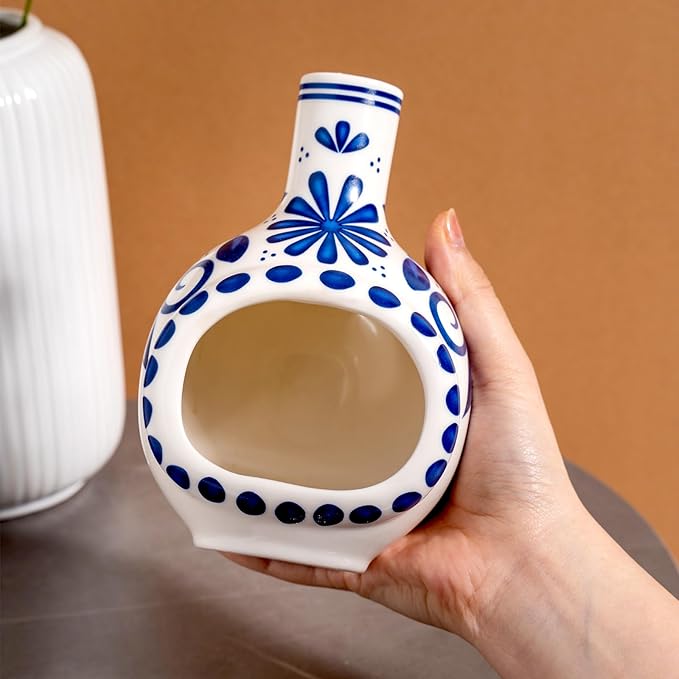 Handmade Ceramic Palo Santo Holder Burner - Mini Chimenea Incense Dish for Palo Santo and Sticks - Sage Holder for Meditation Decor - Bloomnest