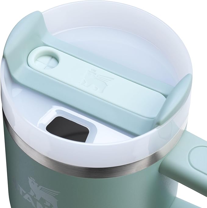 STANLEY Quencher H2.0 Tumbler with Handle and Straw 20 oz | Flowstate 3-Position Lid | Cup Holder Compatible for Travel | Insulated Stainless Steel Cup | BPA-Free | Seafoam
