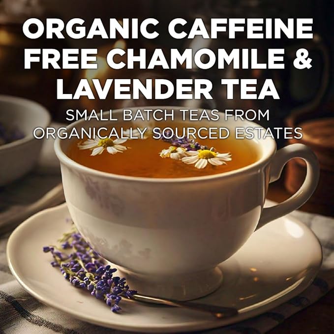 Maud's Organic Chamomile Lavender Tea Pods, 48 ct, Recyclable Single Serve Pods – 100% Gourmet Blended Tea Leaves, Compatible with Keurig K Cups Maker - Bloomnest