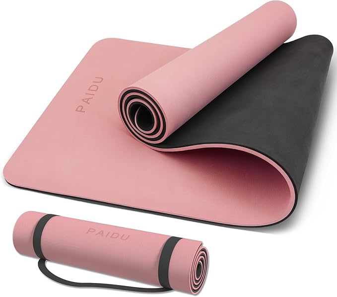 Yoga Mat Non Slip Anti-tear,extra thick-2/5 inch（10MM）High Resiliency Professional POE Yoga Mats for Women Men Kids,72"x24"inch,Workout, Yoga, Pilates and Floor Exercise, with Carrier Strap