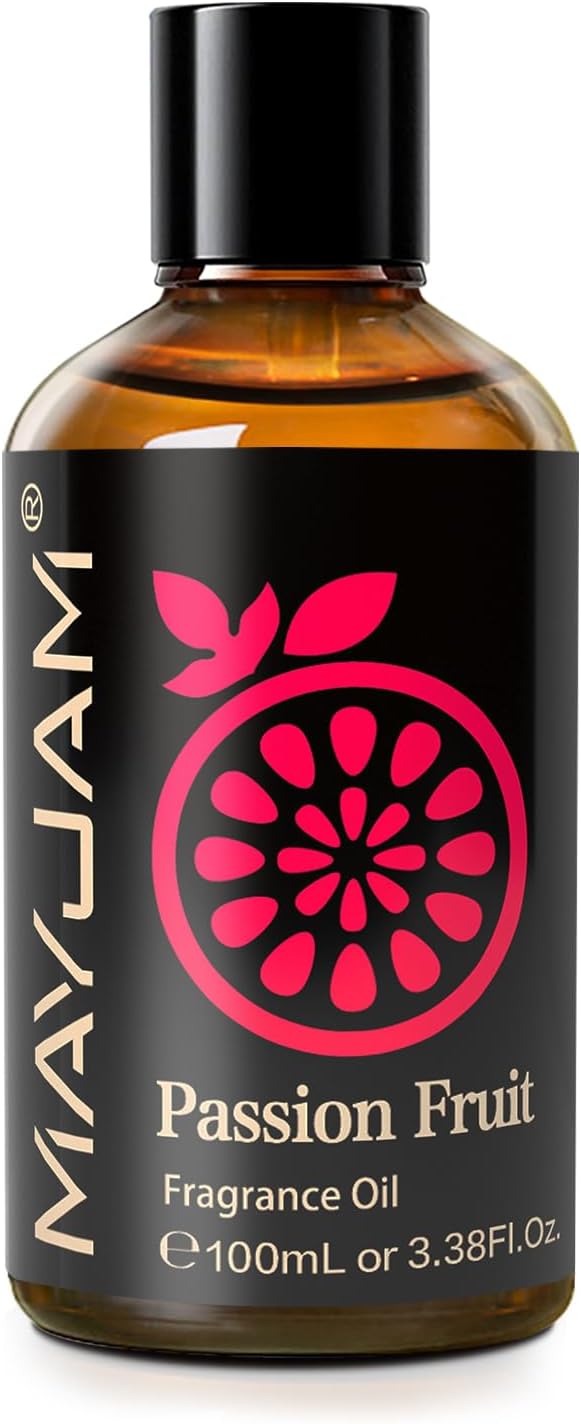 MAYJAM 100ML/3.38FL.OZ Passion Fruit Fragrance Oils with Glass Dropper, Essential Oils for Diffusers for Home, Long Lasting Scented Oils for Diffusers Soap Candle Making - Bloomnest