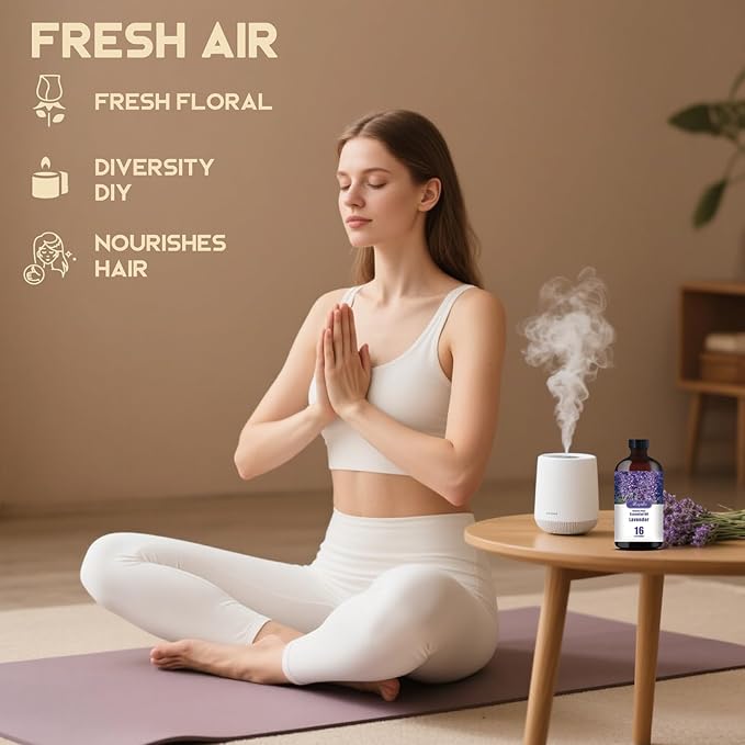 Lavender Essential Oil-Lavender Fragrance Oil 16.33oz (490ml)-100% Pure Natural Scent for Diffusers, Candles, Soap Making & Aromatherapy-Relaxing Home & Gift Essential Oil for Bath, Massage - Bloomnest