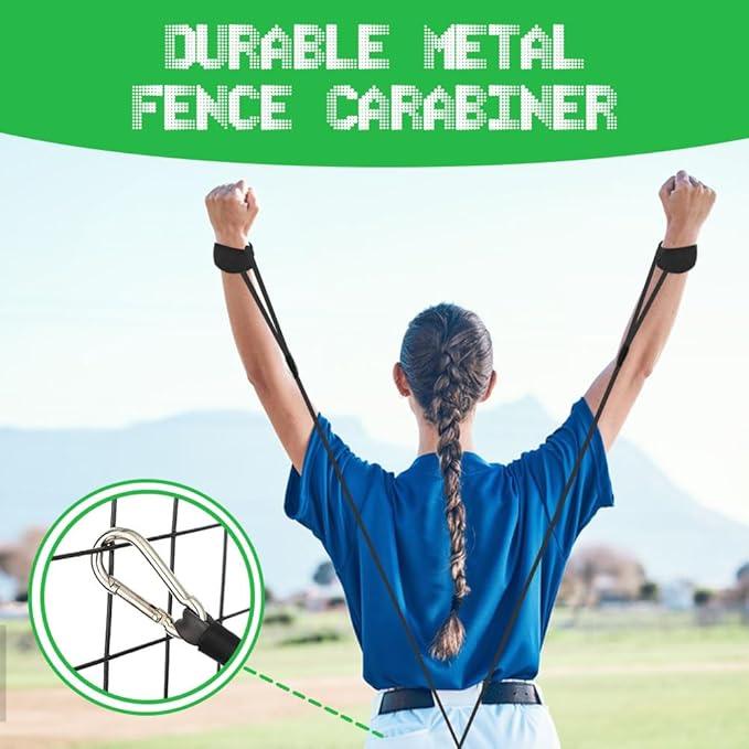 Baseball Resistance Bands for Pitchers – Pro-Grade Arm Strength & Pitching Bands | 4-Level Adjustable Resistance Bands for Baseball/Softball Training (All Ages) - Bloomnest