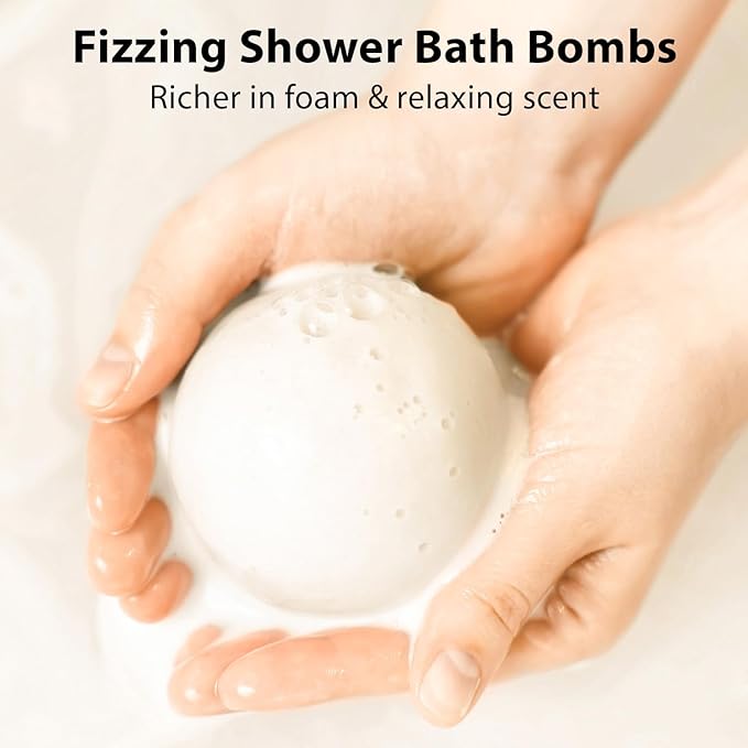 Magnesium Bath Bombs Post Workout Recovery Sore Muscles Tension Epsom Salt Bath Infused with Vanilla SheaButter Coconut Perfect Stocking Stuffers Gift - Bloomnest