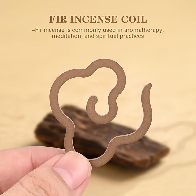 Balsam Fir Incense Coil - Calming Aroma of a Fir Forest(Contains 15 Pcs) FOUCILO