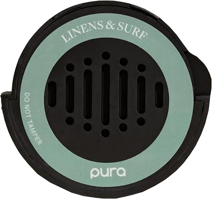 Pura Car Scent Refill - Fragrance for Pura Car Diffuser - Clean & Safe Luxury Diffuser Scent - Long-Lasting Fragrance for 30 Days of Aroma - Linens & Surf - Bloomnest