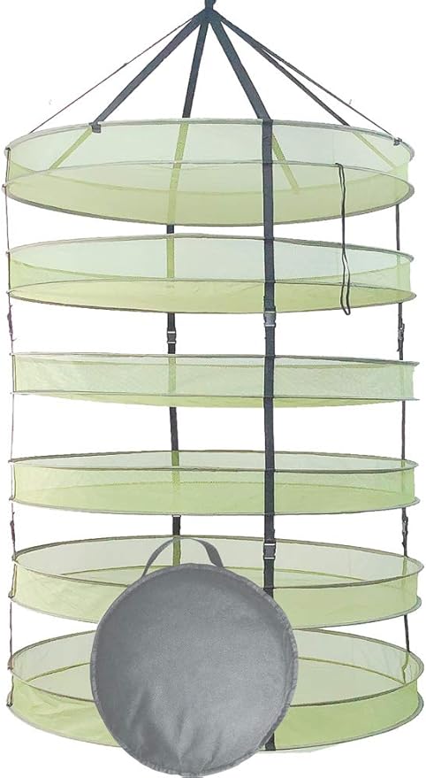 HORTIPOTS Herb Drying Rack 3 ft Hanging Dry Net 36 Inch for Curing Hydroponic Herb Vegetable Fruit Flower - Bloomnest
