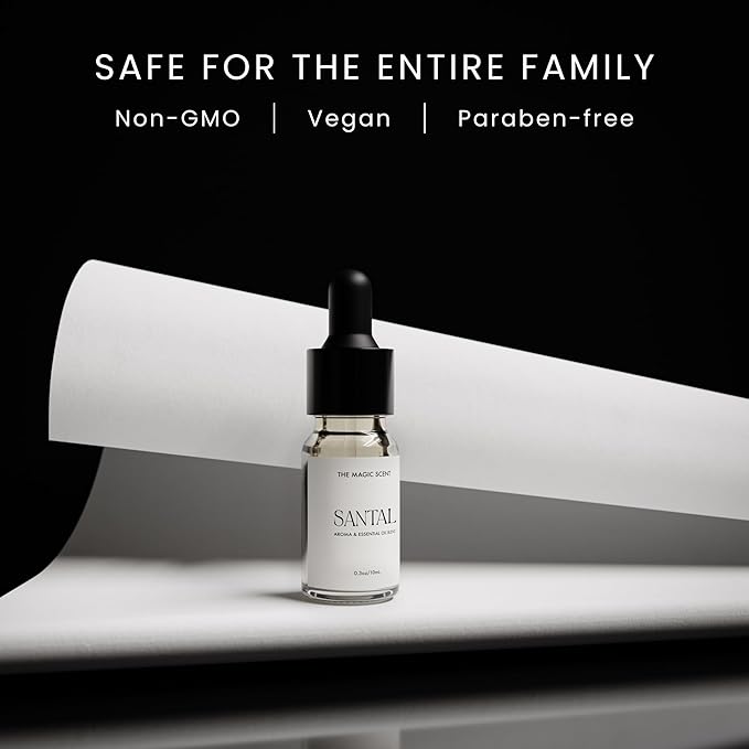 The Magic Scent Santal Diffuser Oil - Fragrance Scent - Cold-Air & Ultrasonic - Santal Essential Oil - Diffuser Oils Scents for Home - Sandalwood Oil - 0.3 fl oz, 10 mL TheMagicScent