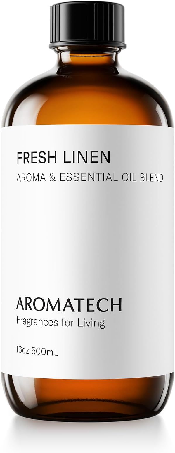Aromatech Fresh Linen Aroma Essential Oil Blend: Hotel Inspired Aromatherapy with for Ultrasonic Diffusers & Nebulizers - 16.9 fl oz, 500 mL - Bloomnest