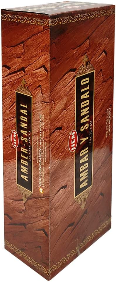 Amber Sandal Incense Sticks and Incense Stick Holder Bundle Insence Insense Hem Incense Sticks TRUMIRI