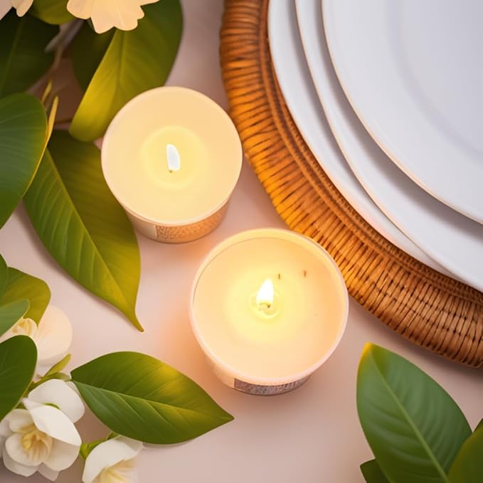 Chloefu LAN Gardenia Scented Candles - Highly Scented, 7.1oz|45 Hour Long Burning, Gifts for Women, 100% Natural Soy, Home Decor, White Glass Jar With Gift Box 2 Pack - Bloomnest