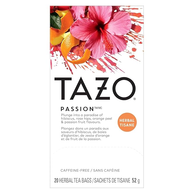 TAZO Tea Bags, Passion, Chamomile, Mint, Organic Green Ginger (1ea) (Variety Pack) - Bloomnest