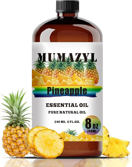 Pineapple Essential Oil, Pineapple Oil 8 Fl Oz 240ML for Diffuser Humidifier Yoga Cleaning DIY Candle Soap Making Essential Oils - Bloomnest