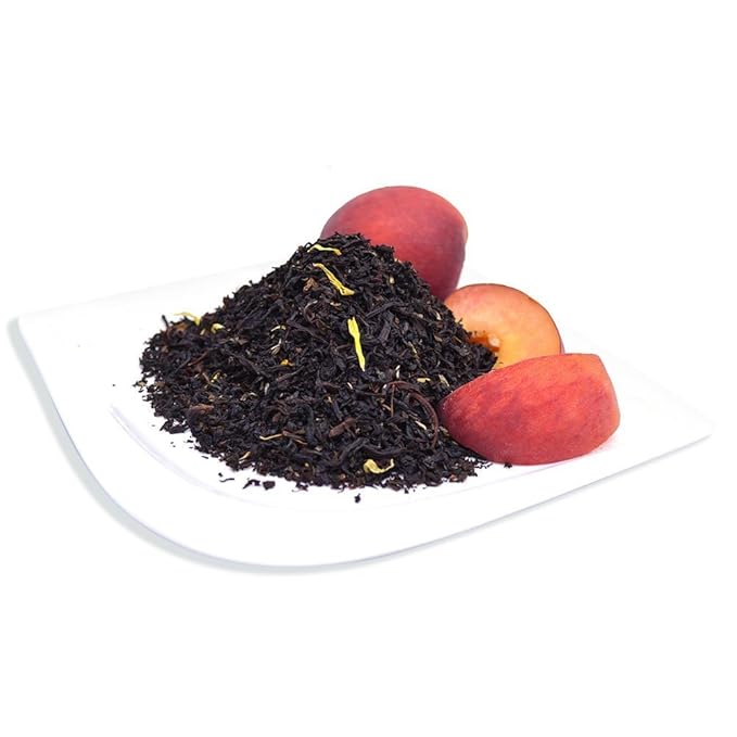 Organic Positively Tea Company, Juicy Peach Black Tea, Loose Leaf, 16 Ounce - Bloomnest