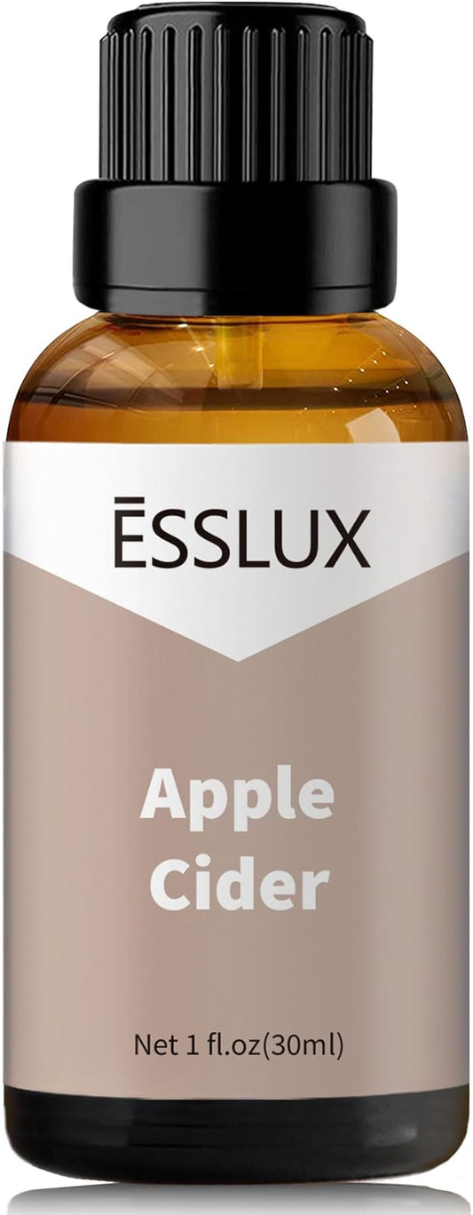 Apple Cider Fragrance Oil - ESSLUX Essential Aromatherapy Scented Oils for Diffuser, Candle Soap Making Scents, Massage, Perfume, Home Fragrance, 30 ml - Bloomnest