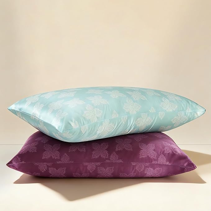 ZIMASILK 100% Pure Mulberry Silk Pillowcase for Hair and Skin Health, Soft and Smooth, Both Sides Premium Grade 6A Silk, 600 Thread Count, with Hidden Zipper, 1pc (Standard 20"x26", Mint Green) - Bloomnest