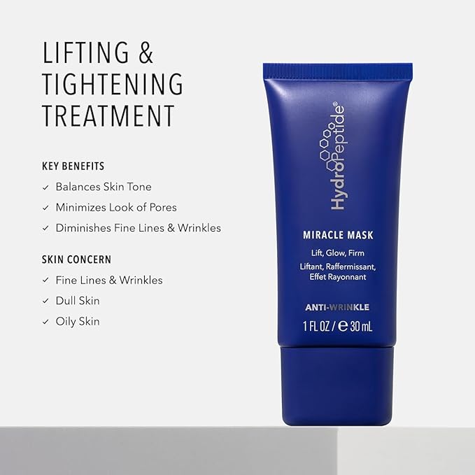 HydroPeptide Miracle Mask, Peptide Treatment to Lift, Glow & Firm, 0.5 Ounce - Bloomnest
