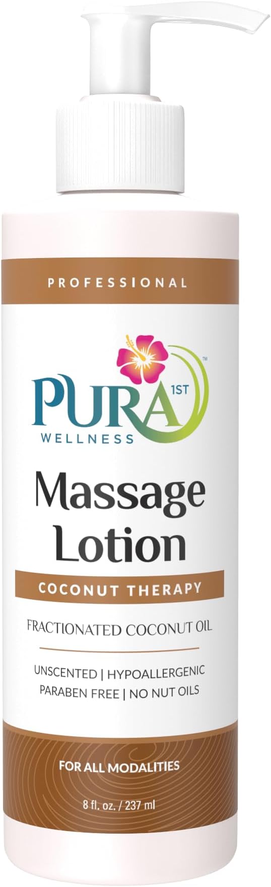 Coconut Therapy Massage Lotion, Physical Therapy Coconut Lotion, Professional Deep Tissue Therapy, Unscented Lotion for Physical Therapy Recovery 8oz - Bloomnest