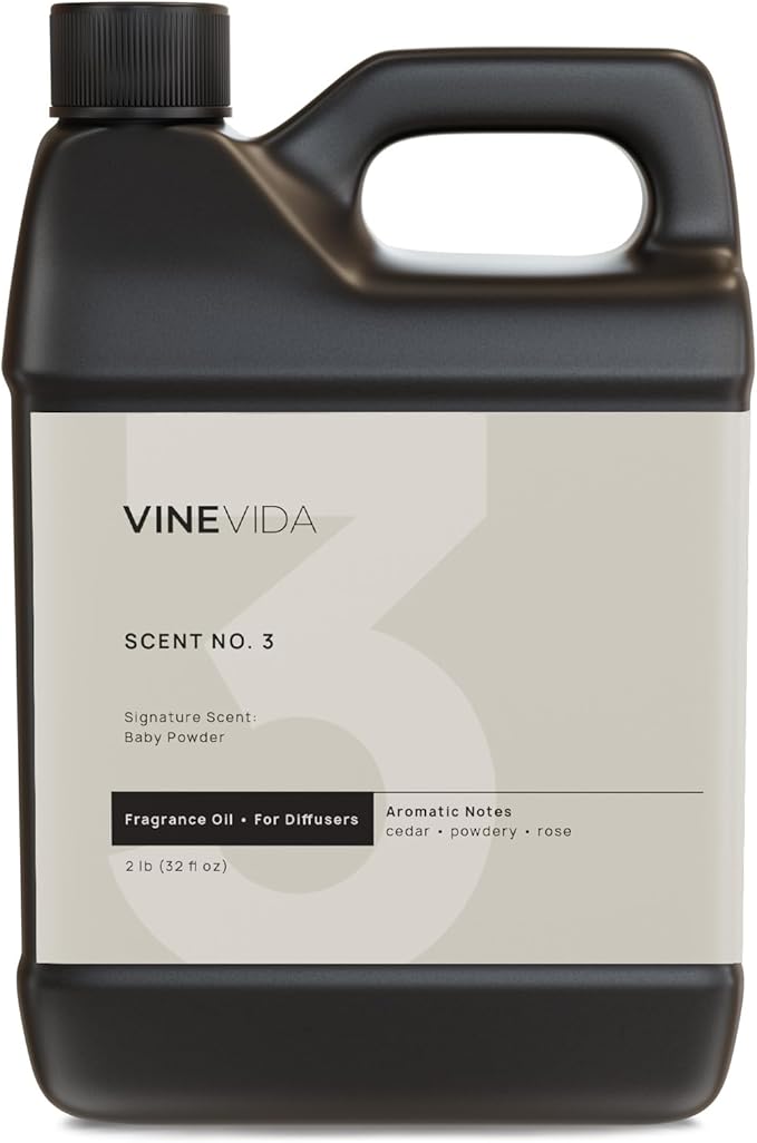 VINEVIDA [32 Fl Oz] Baby Powder Fragrance Oil for Cold Air Diffusers, Essential Oils for Diffuser Oil Refill & Air Freshener Room Spray - Bloomnest