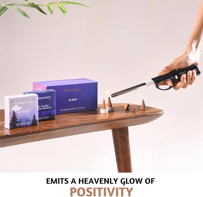 Folkulture Incense Cones Scented | Set of 6 Fragrances (120 Cones) with Incense Cones Holder for Relaxation | Rosemary Jasmine, Patchouli Incense, Lavender Incense Variety Pack | Inscents-Cones