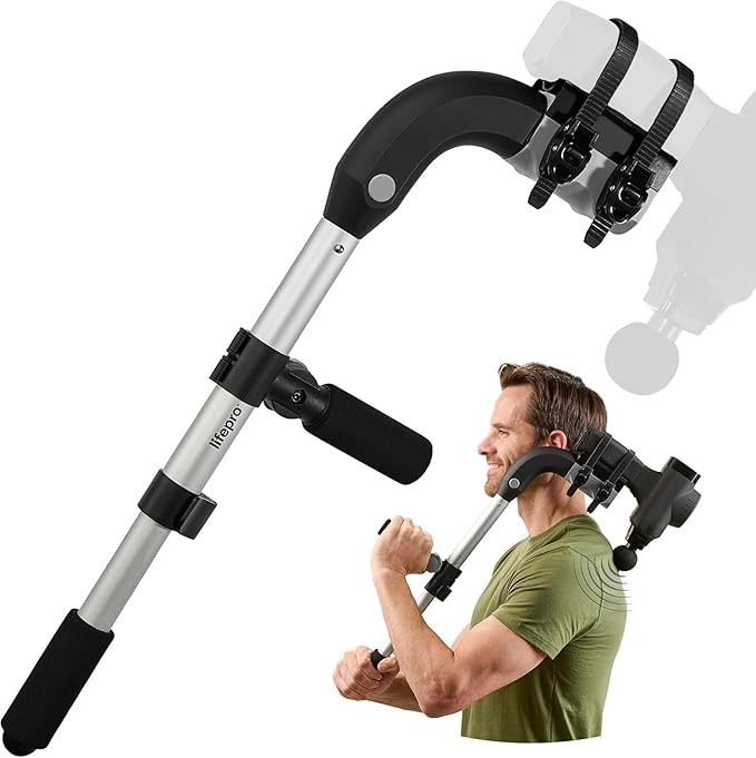 LifePro Massage Gun & Holder (Sold Separately) – Percussion Muscle Massager for Athletes with 8 Heads & 6 Speeds – Deep Tissue Back Muscle Extender for Recovery - Bloomnest