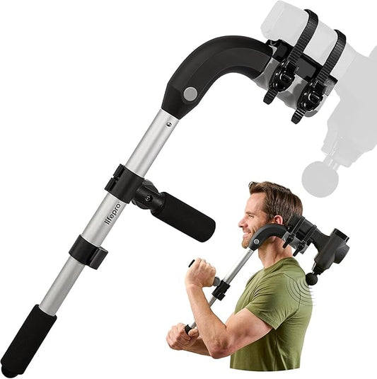 LifePro Massage Gun & Holder (Sold Separately) – Percussion Muscle Massager for Athletes with 8 Heads & 6 Speeds – Deep Tissue Back Muscle Extender for Recovery - Bloomnest