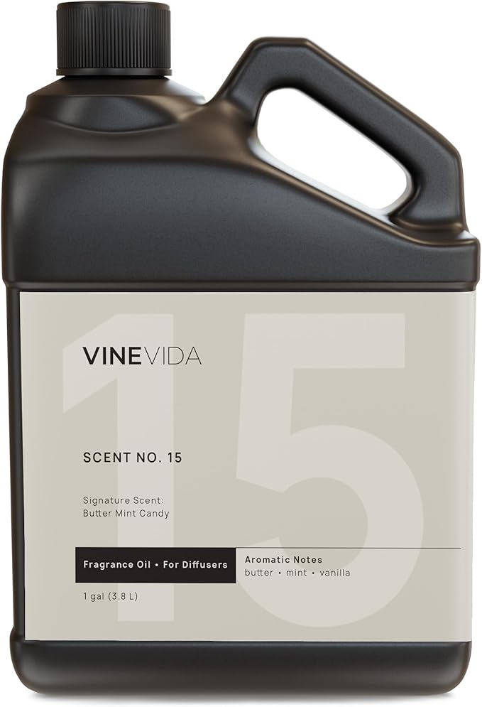 VINEVIDA [128 Fl Oz] Butter Mint Candy Fragrance Oil for Cold Air Diffusers, Essential Oils for Diffuser Oil Refill & Air Freshener Room Spray - Bloomnest