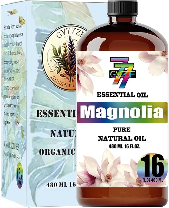 Magnolia Essential Oil (16 oz / 480 ml) – Magnolia Oils for diffusers, humidifiers, Home Baths, Cleaning Products, Yoga, DIY Soaps and DIY Scented Candles - Bloomnest