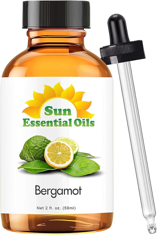 Sun Essential Oils Bergamot Essential Oil - Aromatherapy Oil - 2 Fluid Ounces - Bloomnest